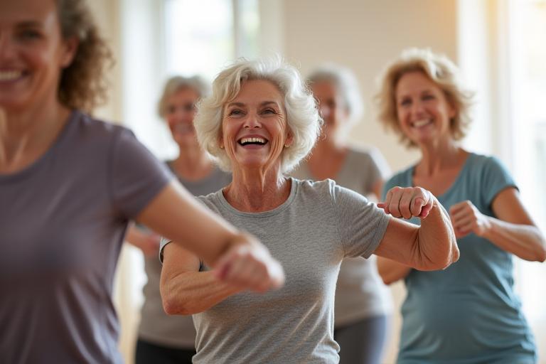 Cours de fitness pour seniors