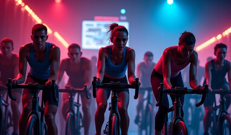 Cours de spinning intensif